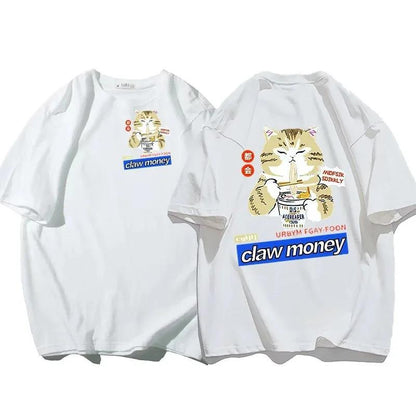 2024Cotton New Men's T-shirt Casual Short Sleeve Sports