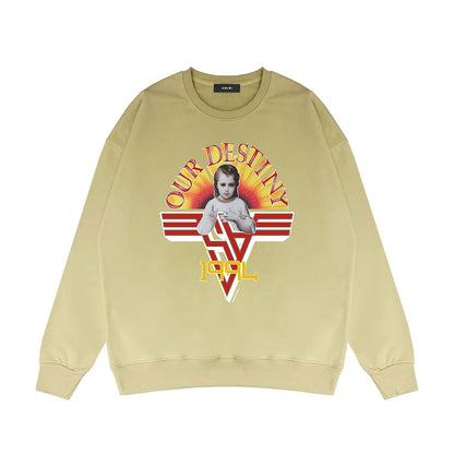 Amiri Long Sleeve Shirt Crew Sweatshirts Crew Neck Sweater