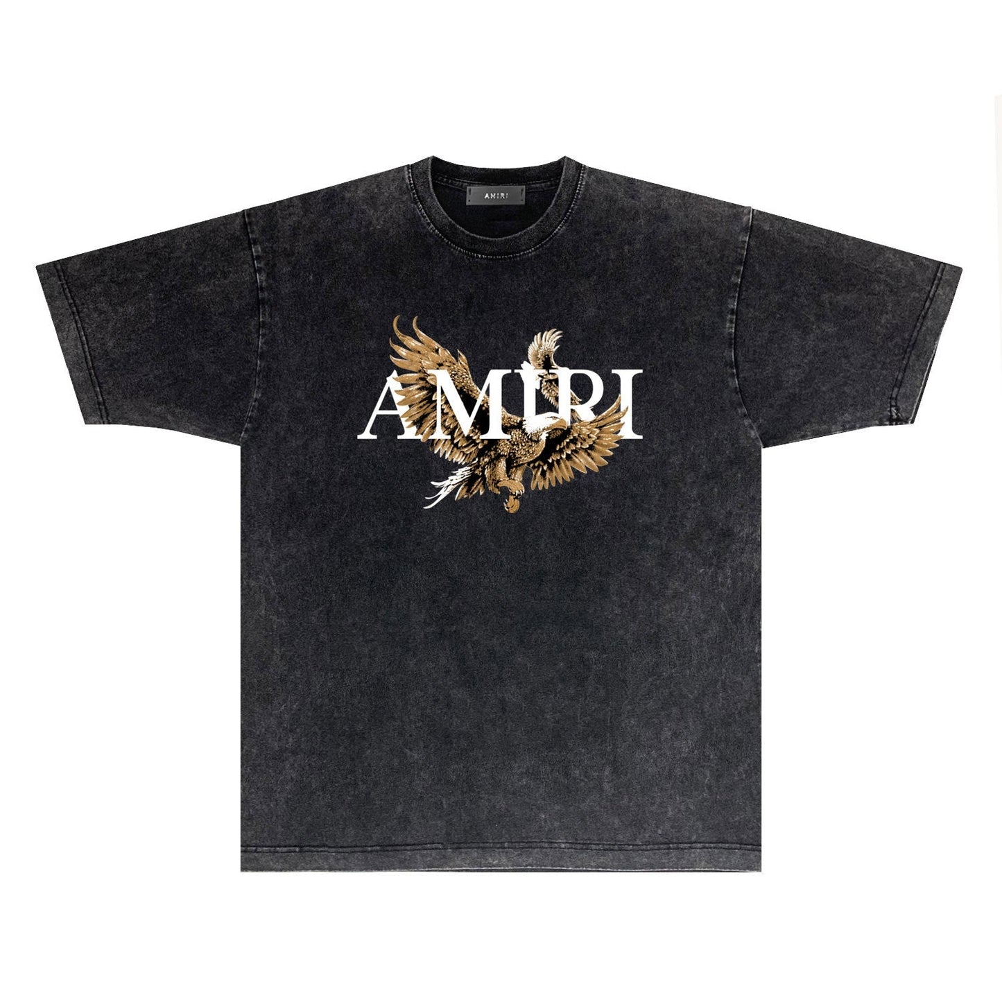Amiri T-shirt Washed and Worn Retro Short Sleeve T-shirt