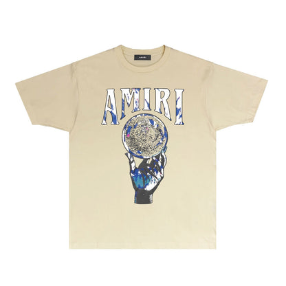 Amiri T-Shirt Personality Creative Printing Short Sleeve T-shirt Blouse