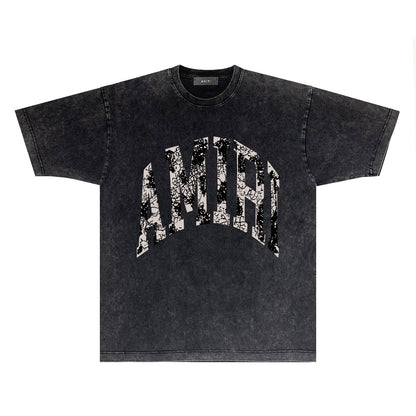 Amiri T-Shirt Distressed Retro Short Sleeve T-shirt