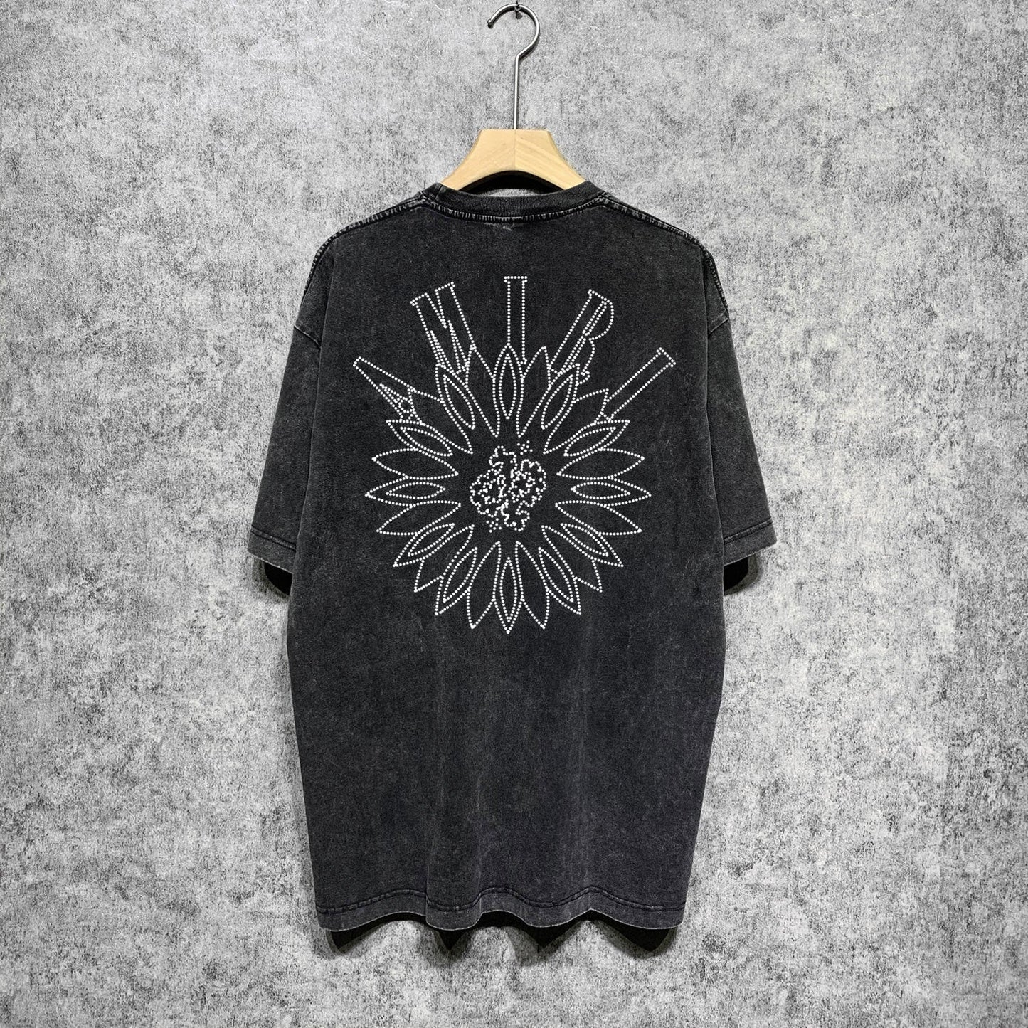 Amiri T-shirt Washed and Worn Retro Short Sleeve T-shirt