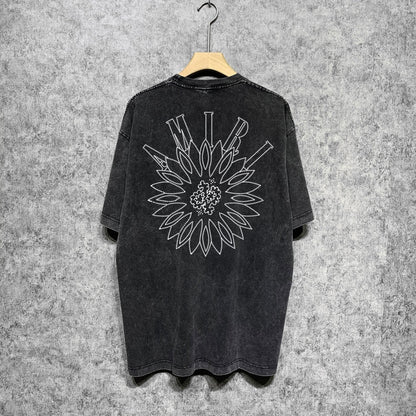 Amiri T-shirt Washed and Worn Retro Short Sleeve T-shirt