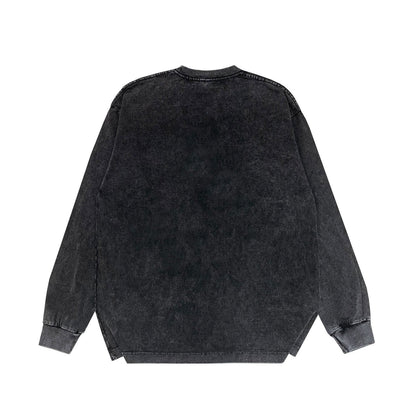 Amiri Long-Sleeve Shirt Vintage Washed and Worn Vintage Long Sleeve T-shirt