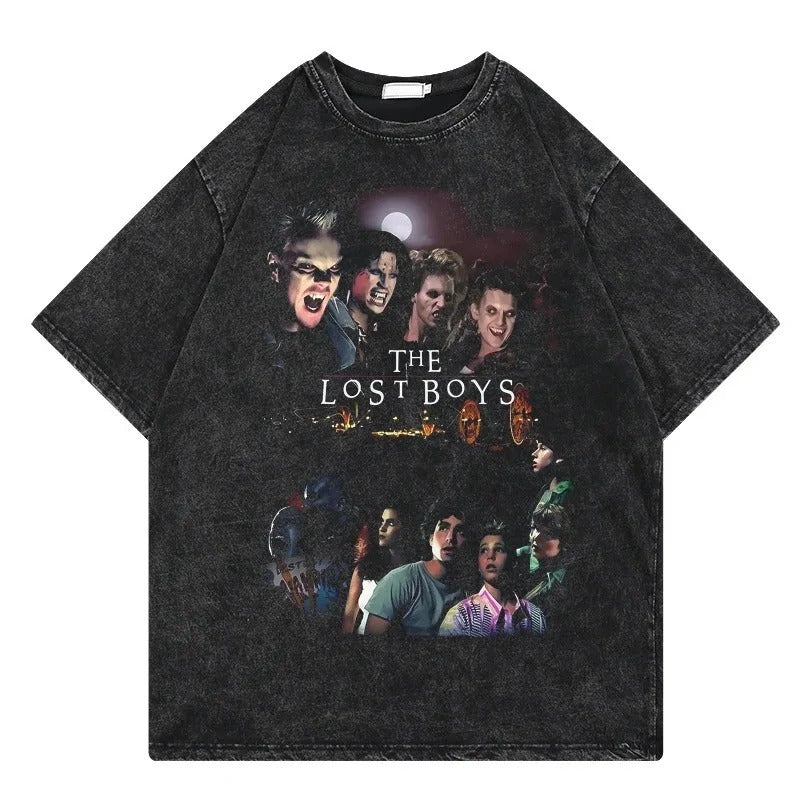 2024The Lost Boys Vintage Washed Tshirts Men Women