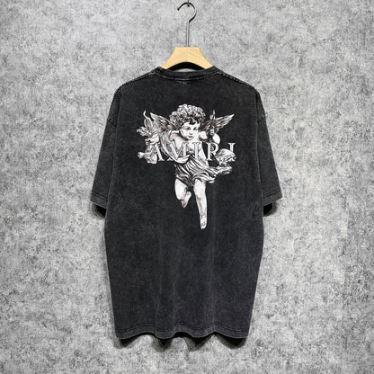 Amiri T-Shirt Distressed Retro Short Sleeve T-shirt