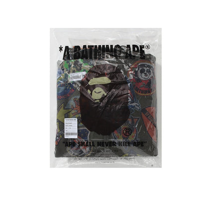 Bathing Ape Hoodie Joint Tiger Head Multi-pattern Printed Shark Hooded Cardigan Zip Sweater Jacket