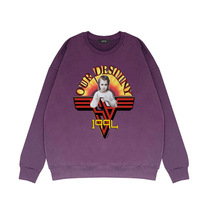 Amiri Long Sleeve Shirt Crew Sweatshirts Crew Neck Sweater