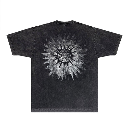 Amiri T Shirts Washed and Worn Retro Short Sleeve T-shirt