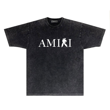 Amiri T-Shirt Vintage Distressed Short-Sleeved T-shirt