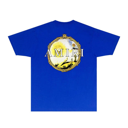 Amiri T Shirts Fashion Brand T Shirt Short Sleeve T-shirt Blouse