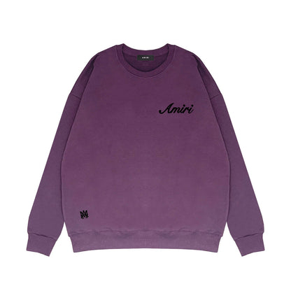 Amiri Long Sleeved Shirt Fashion Brand Crew Sweatshirts round Neck Sweater