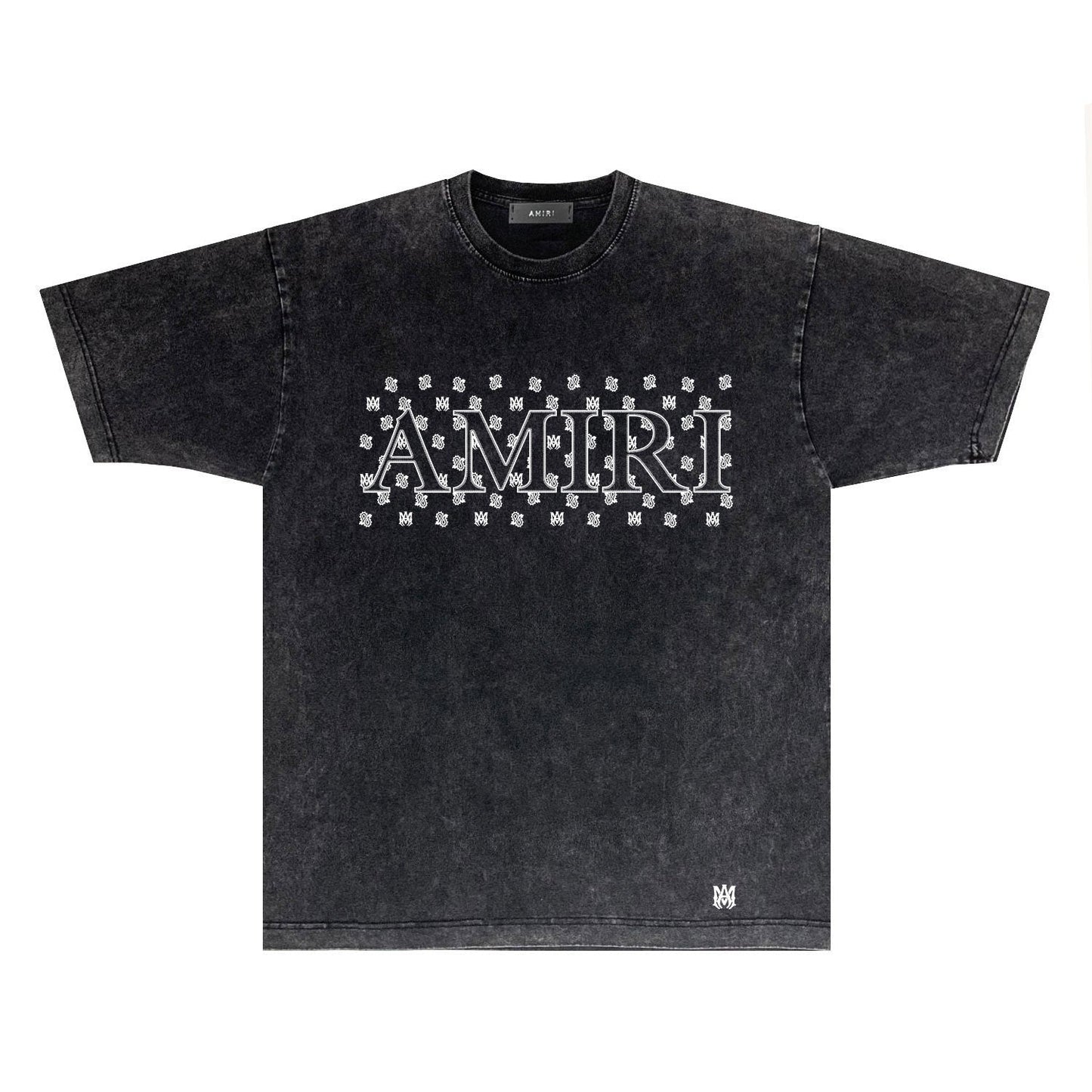 Amiri T Shirts Washed and Worn Retro Short Sleeve T-shirt