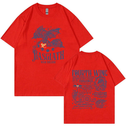 Basgiath War College Fourth Wing Dragon Rider Print Tee