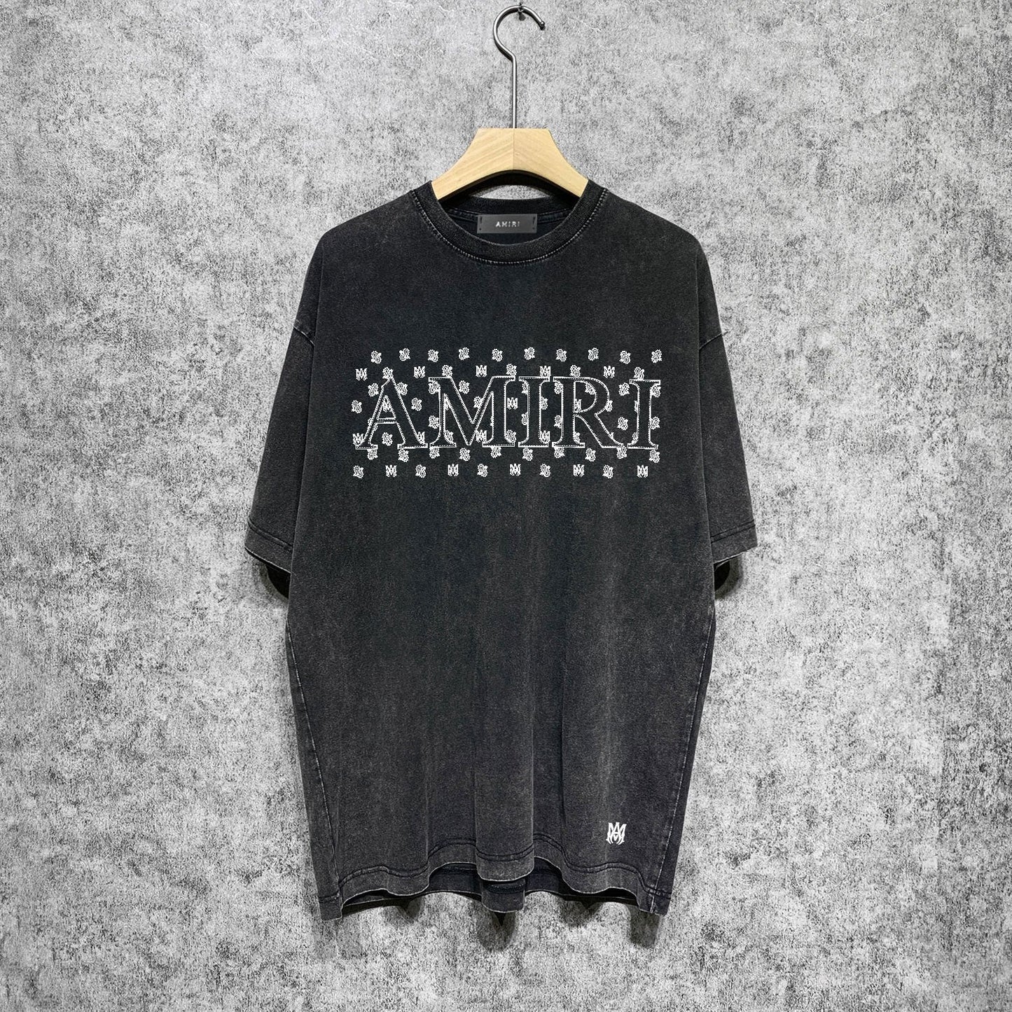 Amiri T Shirts Washed and Worn Retro Short Sleeve T-shirt