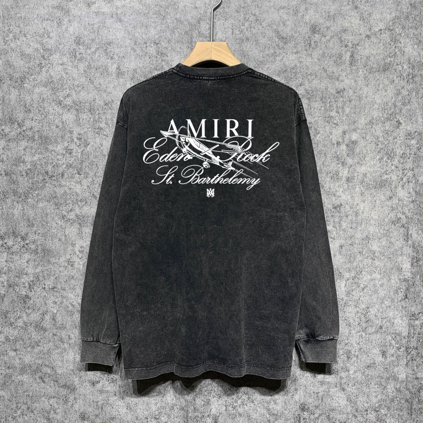 Amiri Long Sleeve Shirt Vintage T Shirt Washed and Worn Vintage Long Sleeve T-shirt