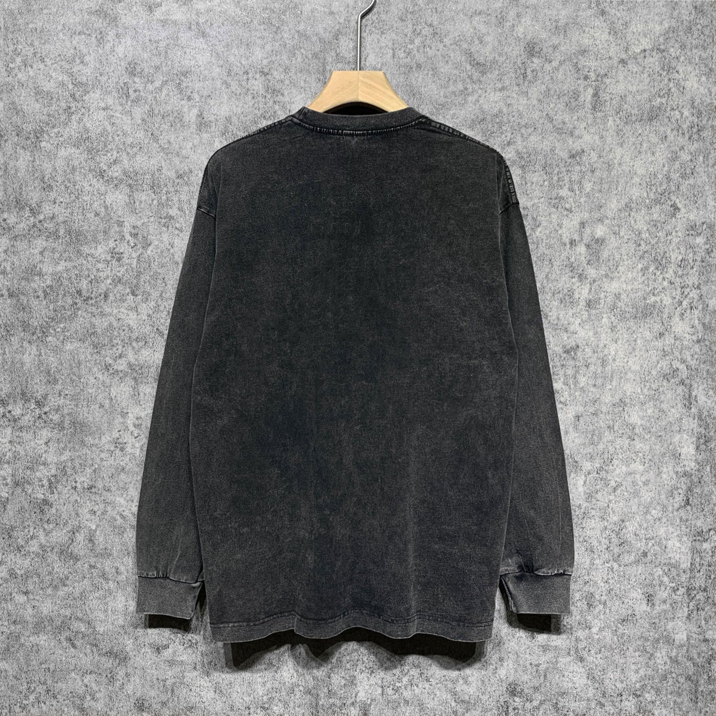 Amiri Long Sleeved Shirt Long-Term Available European and American Fashion Brand Vintage T Shirt Washed and Worn Retro Long-Sleeved T-shirt