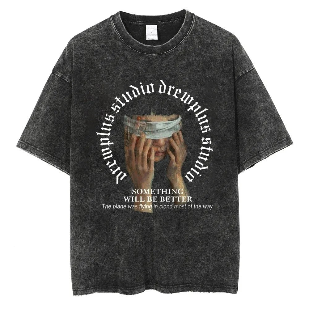 2024Gothic Brooklyn Tshirt Vintage Y2k T-Shirts Letter Print