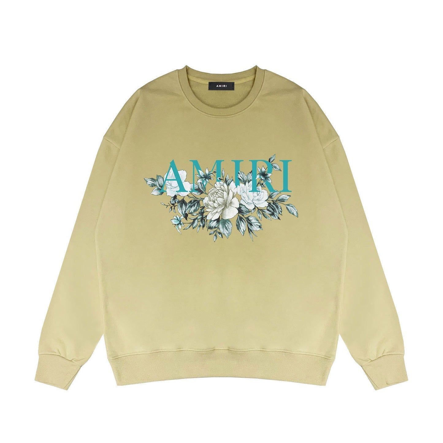 Amiri Long Sleeved Shirt Fashion Brand Crew Sweatshirts round Neck Sweater