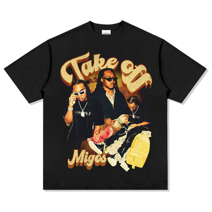 Asap Rocky T Shirts Travis Scott Short Sleeve Eminem ASAP TentacionT-Shirt