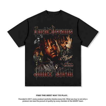 Asap Rocky T Shirts Travis Scott Short Sleeve Eminem ASAP TentacionT-Shirt