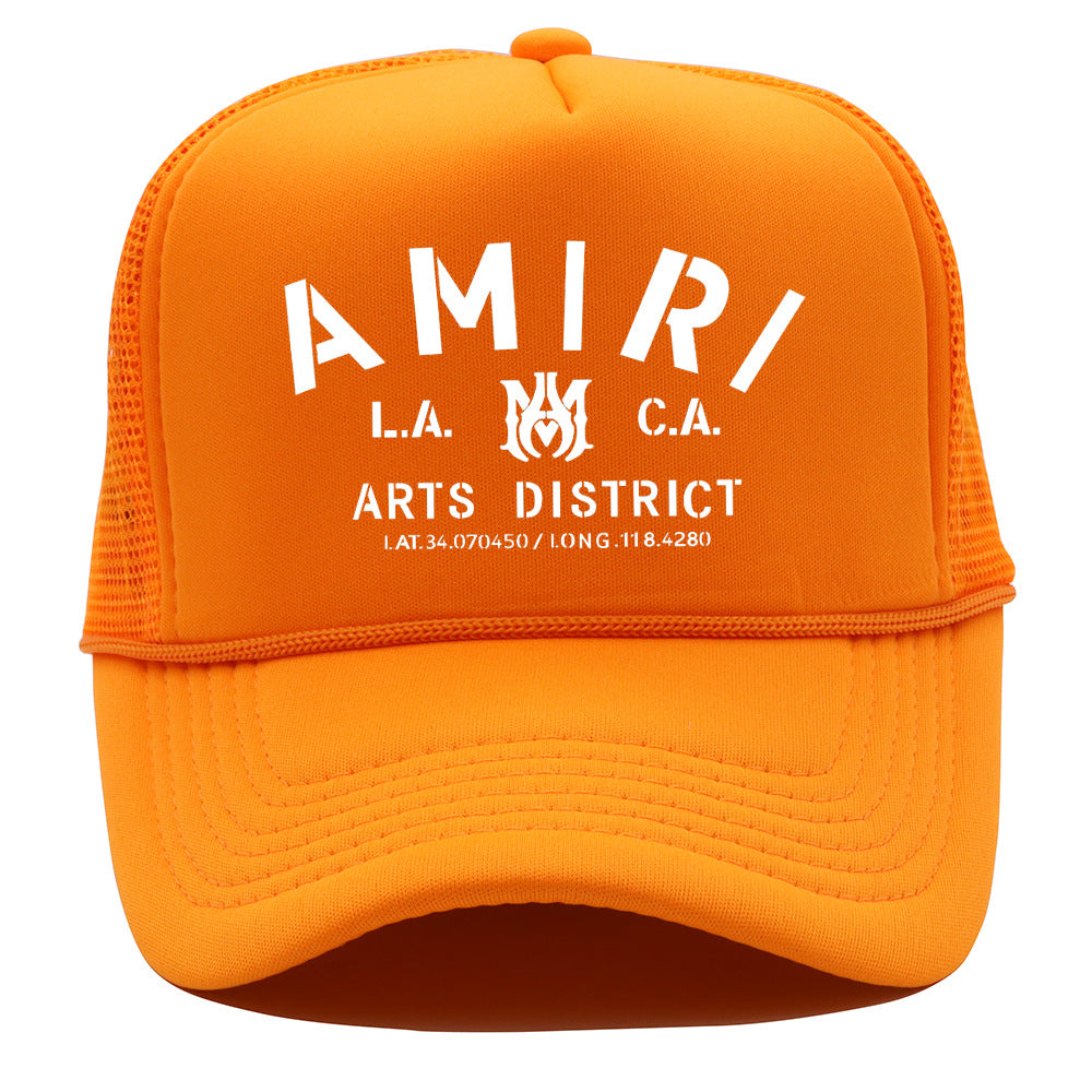 Amiri Hat Alphabet Print Shade Baseball Cap Outdoor Cap