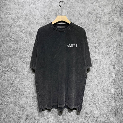 Amiri T-Shirt Distressed Retro Short Sleeve T-shirt
