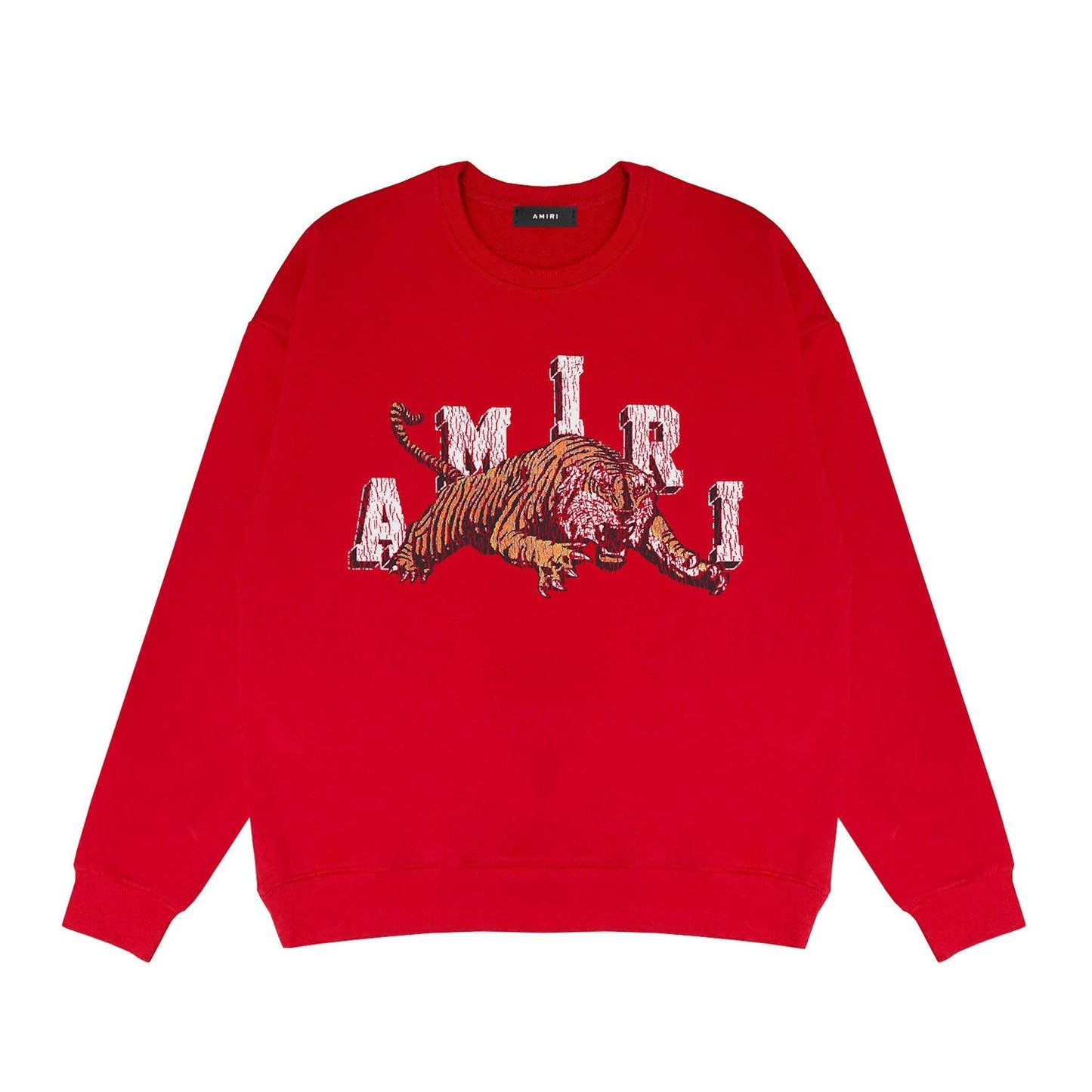 Amiri Long Sleeved Shirt Fashion Brand Crew Sweatshirts round Neck Sweater