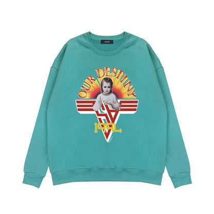 Amiri Long Sleeve Shirt Crew Sweatshirts Crew Neck Sweater