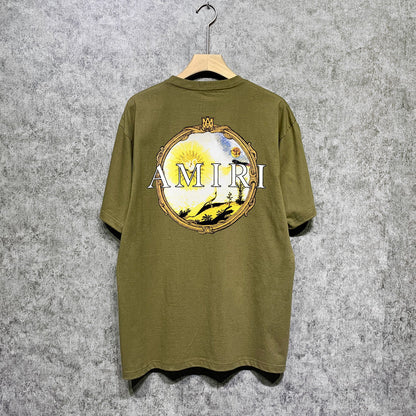 Amiri T Shirts Fashion Brand T Shirt Short Sleeve T-shirt Blouse