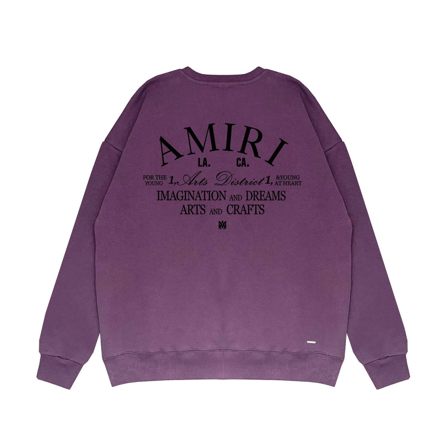 Amiri Long Sleeved Shirt Fashion Brand Crew Sweatshirts round Neck Sweater