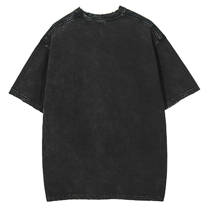 Asap Rocky T Shirts ASAPT Shirt Men's Summer Vintage Wash Short Sleeves