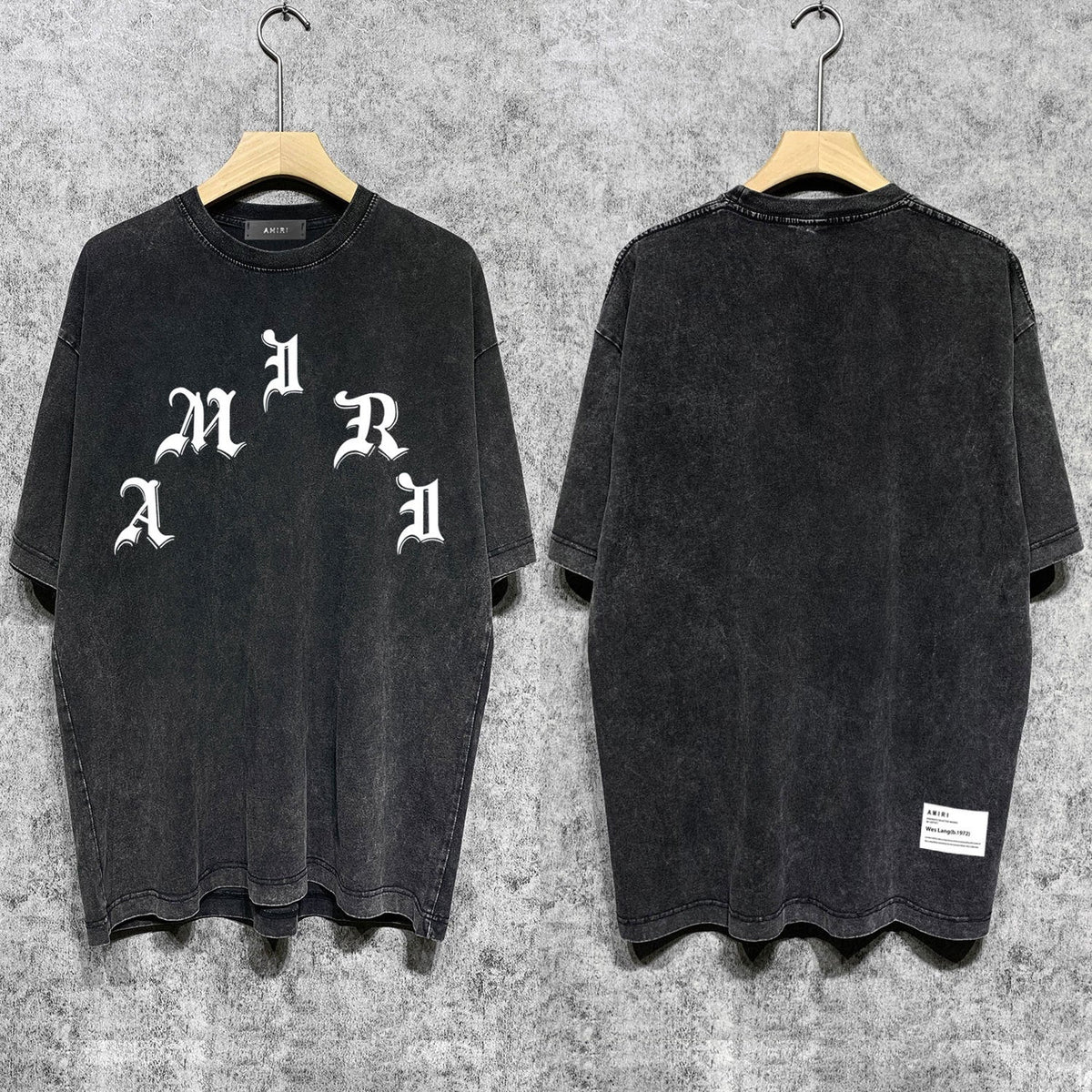 Amiri T-Shirt Distressed Retro Short Sleeve T-shirt