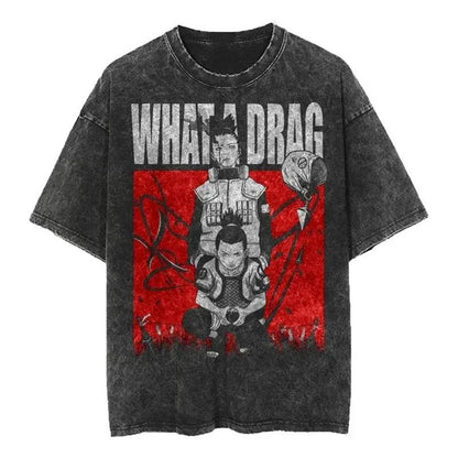 2024Streetwear Tshirt Japanese Anime Graphic Vintage Washed (Part 2)