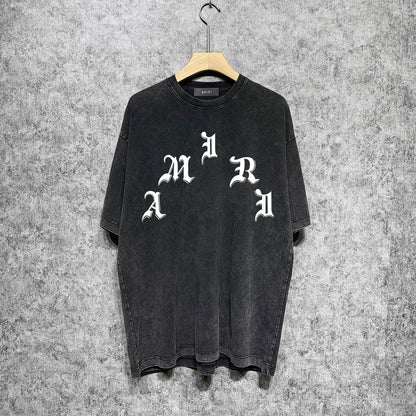 Amiri T-Shirt Distressed Retro Short Sleeve T-shirt