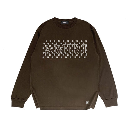 Amiri Long Sleeve Shirt Long Sleeve Long-Sleeved T-Shirt Blouse