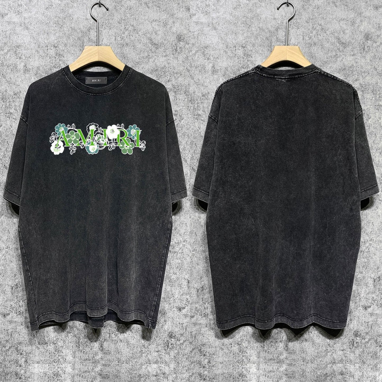 Amiri T-shirt Washed and Worn Retro Short Sleeve T-shirt
