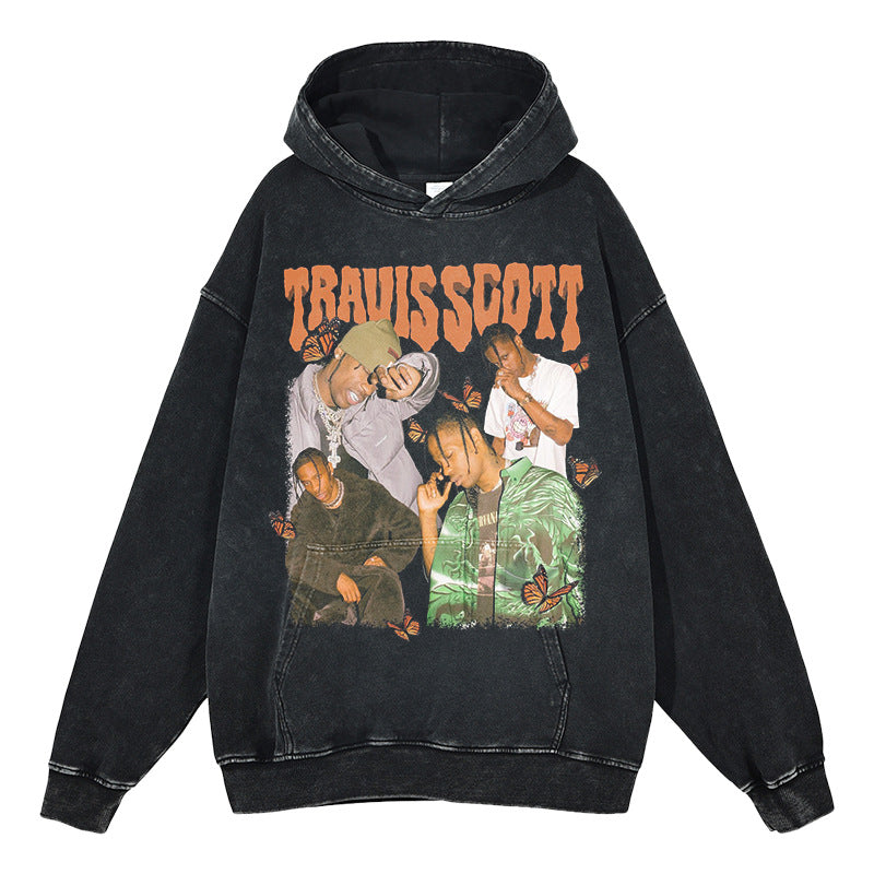 Asap Rocky Hoodie HIPHOP EMINEM TRAVIS SCOTT ASAP 2PAC print hooded sweater