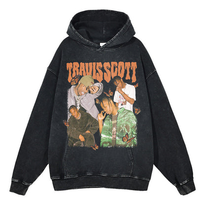 Asap Rocky Hoodie HIPHOP EMINEM TRAVIS SCOTT ASAP 2PAC print hooded sweater