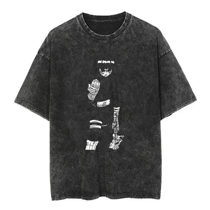 2024Streetwear Tshirt Japanese Anime Graphic Vintage Washed (Prat 2)