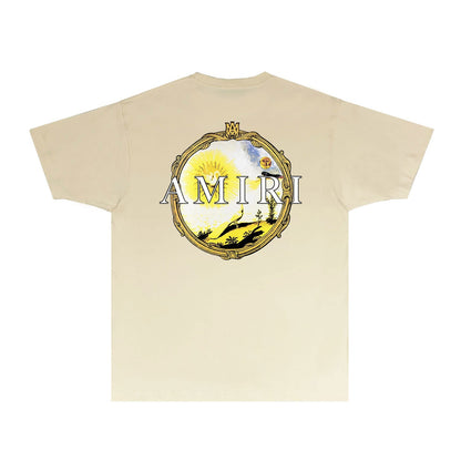 Amiri T Shirts Fashion Brand T Shirt Short Sleeve T-shirt Blouse
