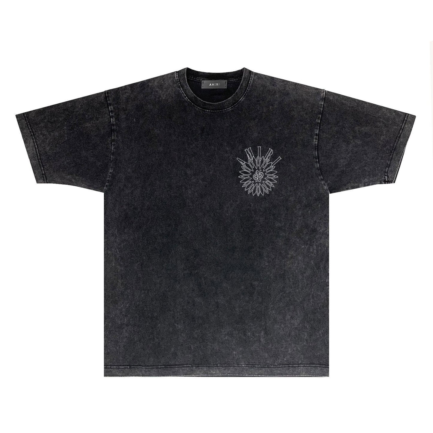 Amiri T-shirt Washed and Worn Retro Short Sleeve T-shirt