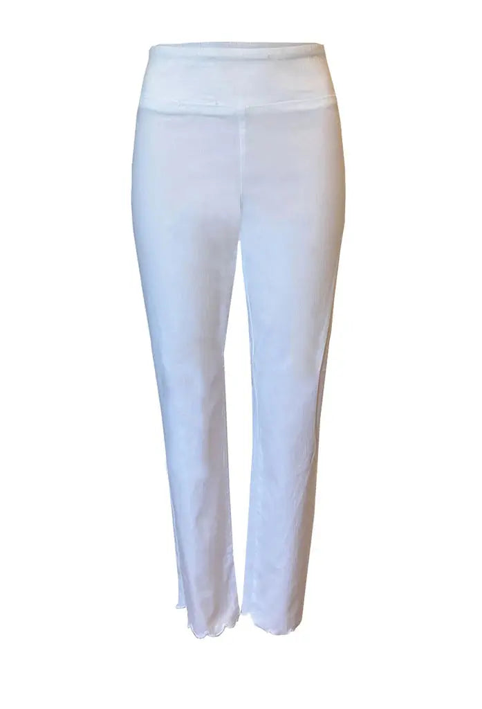 ETHYL WHITE SCALLOP JEANS