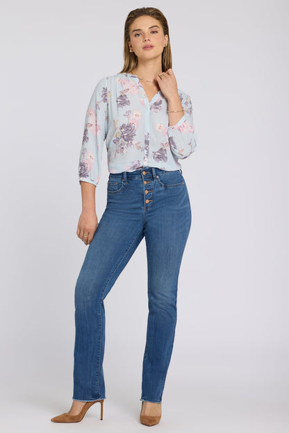 Marilyn Straight Jeans In Petite - Wild River