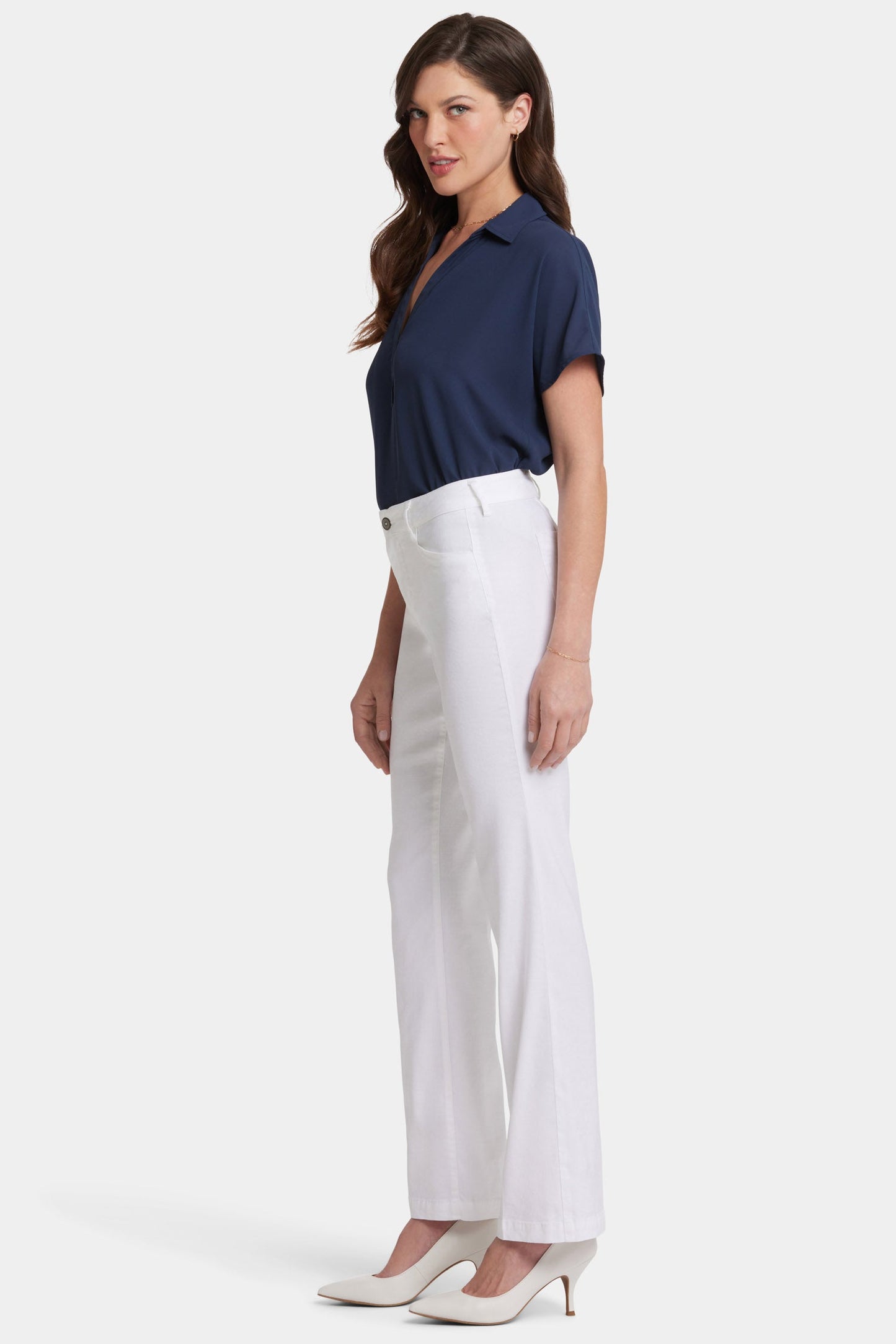 Trouser Pants In Petite - Optic White