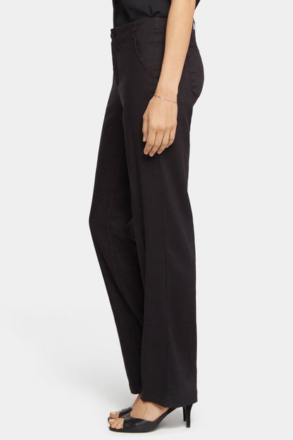 Marilyn Straight Pants In Petite - Black