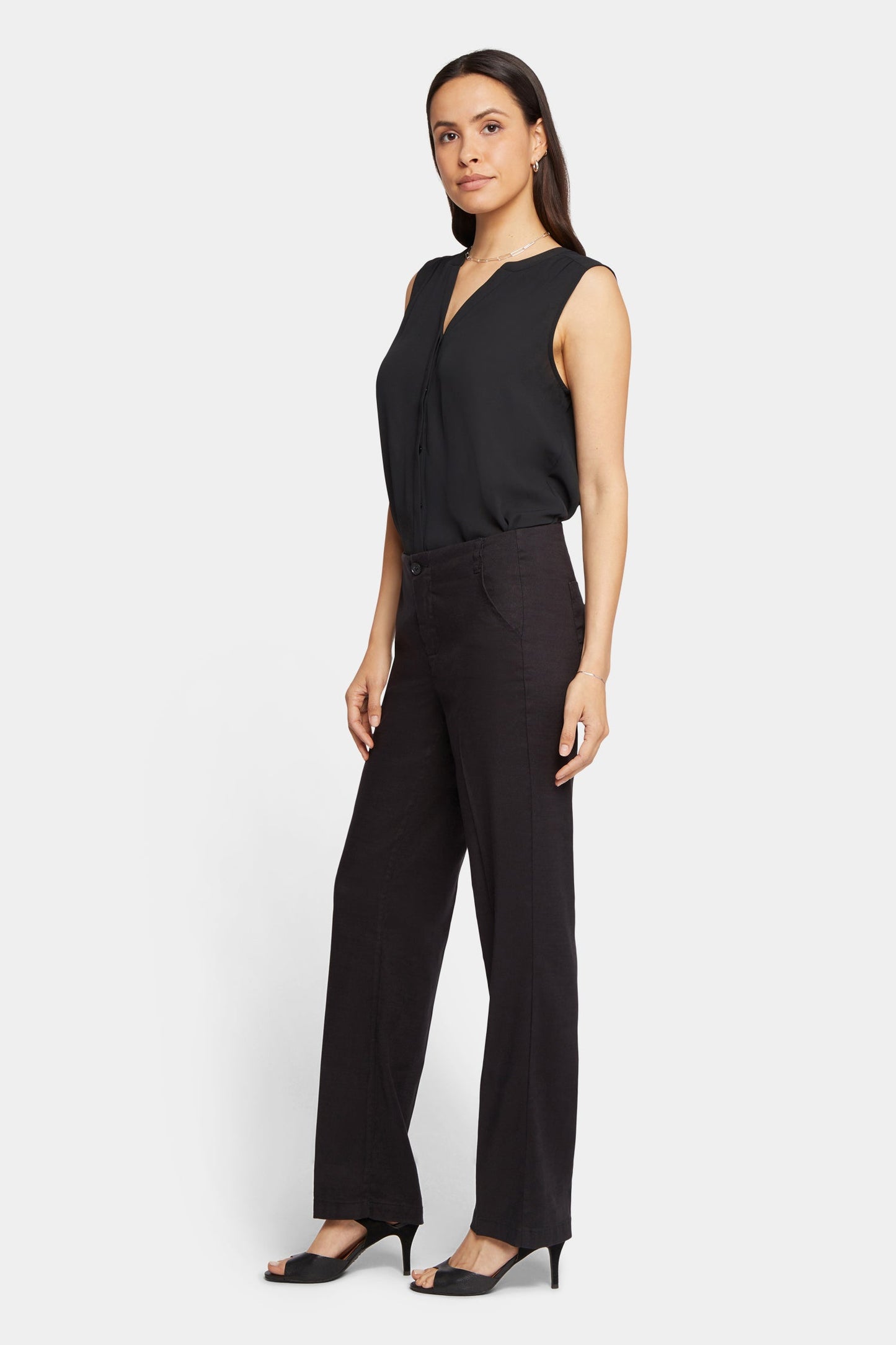 Marilyn Straight Pants In Petite - Black
