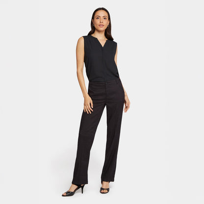 Marilyn Straight Pants In Petite - Black