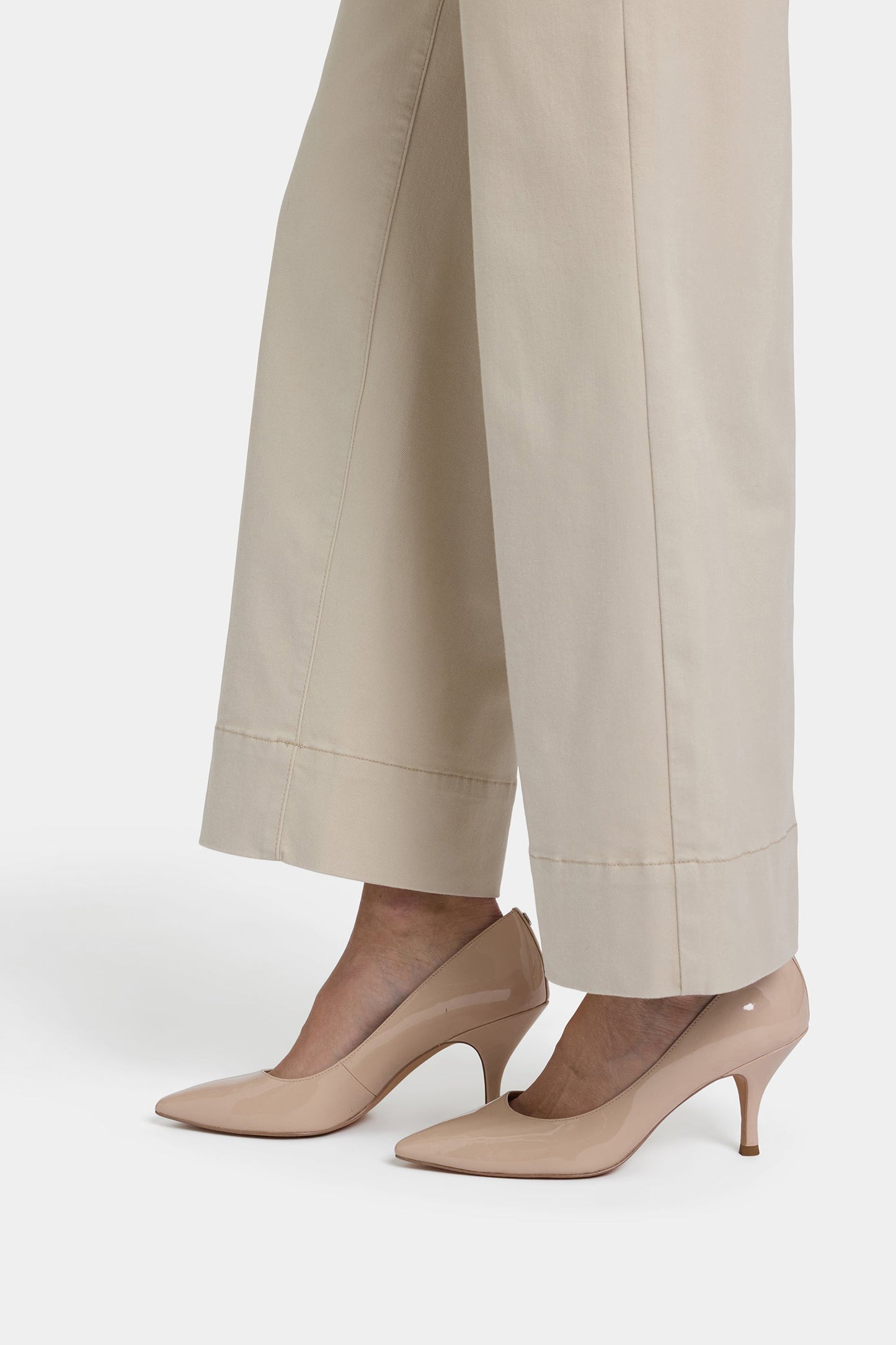 Teresa Wide Leg Ankle Jeans In Petite - Feather