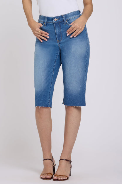 Kristie '80s Bermuda Denim Shorts In Petite - Pacifica